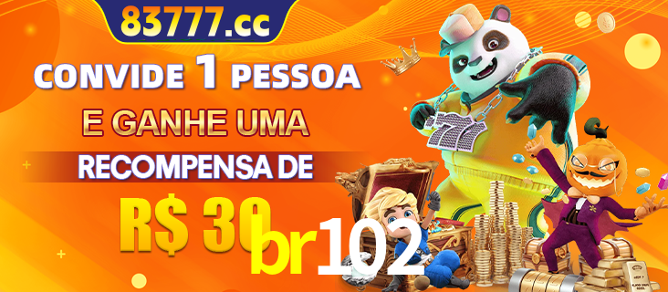 Banner institucional da br102 sobre parceria de marcas e criação de uma marca de excelência, apresentando os mascotes de jogos populares como o Fortune Tiger.