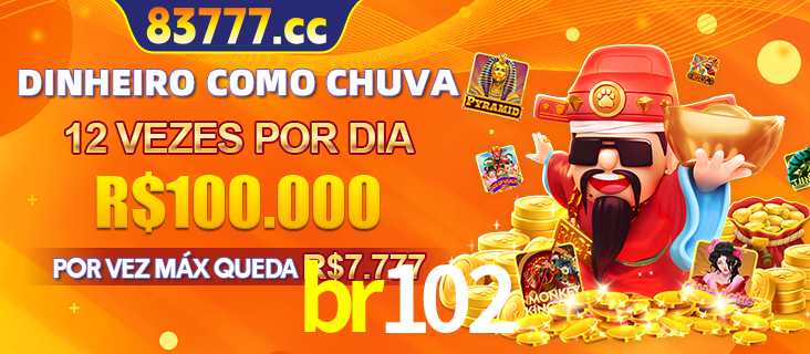 Banner do programa de recompensas Recomende para amigos do br102, detalhando os bônus por convidar amigos, com prêmios que chegam a R$288.888.