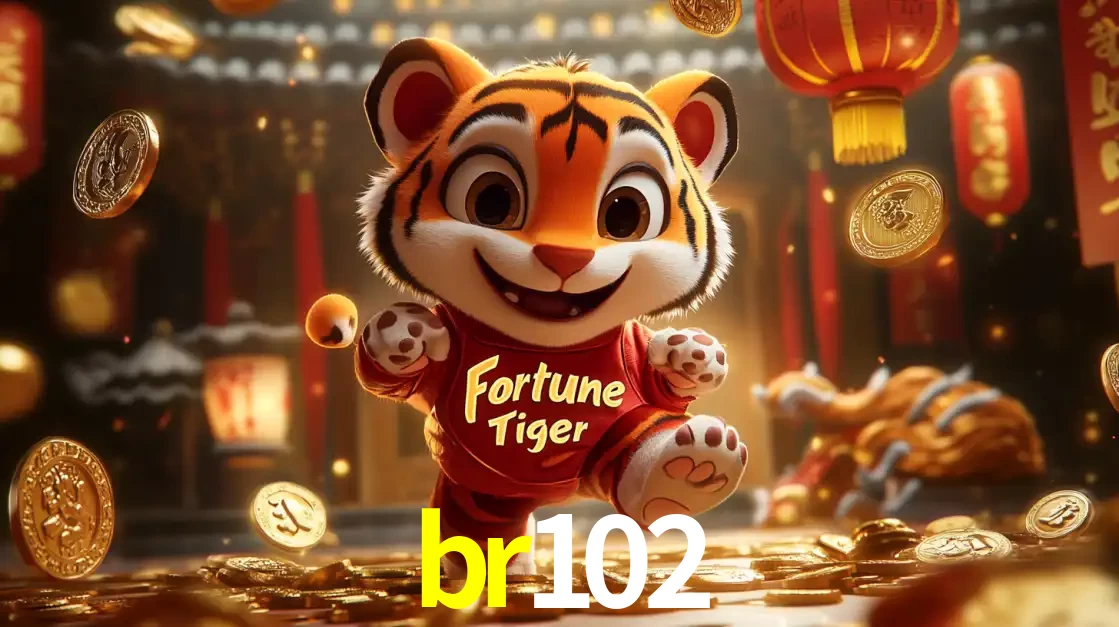 O alegre personagem do Fortune Tiger correndo sobre um caminho de moedas de ouro, simbolizando os grandes prêmios e a diversão do popular jogo de slot do br102.